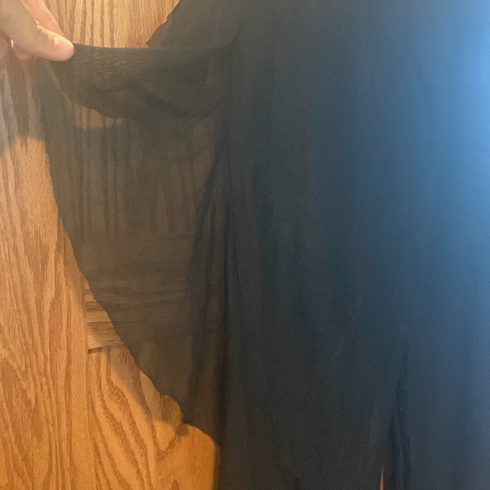 Ruffle Sheer Mesh Swimwear Bikini Cover Up Pants See Through Medium - Picture 4 of 8